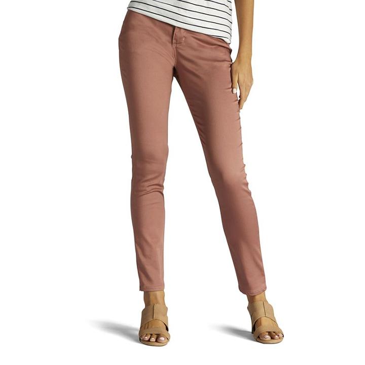 Women's Lee Rebound Slim Fit Skinny Jeans, Size: 18 Avg/reg, Lt Orange