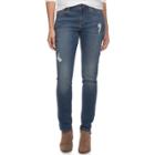 Women's Sonoma Goods For Life&trade; Destructed Skinny Jeans, Size: 10 T/l, Blue (navy)