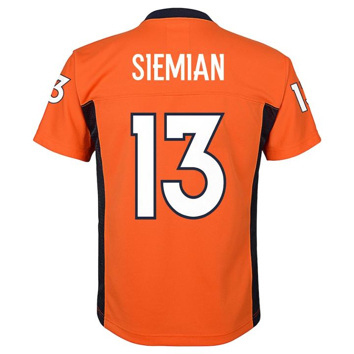Boys 8-20 Denver Broncos Trevor Siemian Mid-tier Jersey, Size: S 8, Orange Siemian