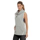 Women's Champion Sleeveless Funnel Neck Top, Size: Xl, Dark Grey