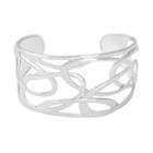 Sterling Silver Openwork Cuff Bracelet, Women's, Size: 7.5