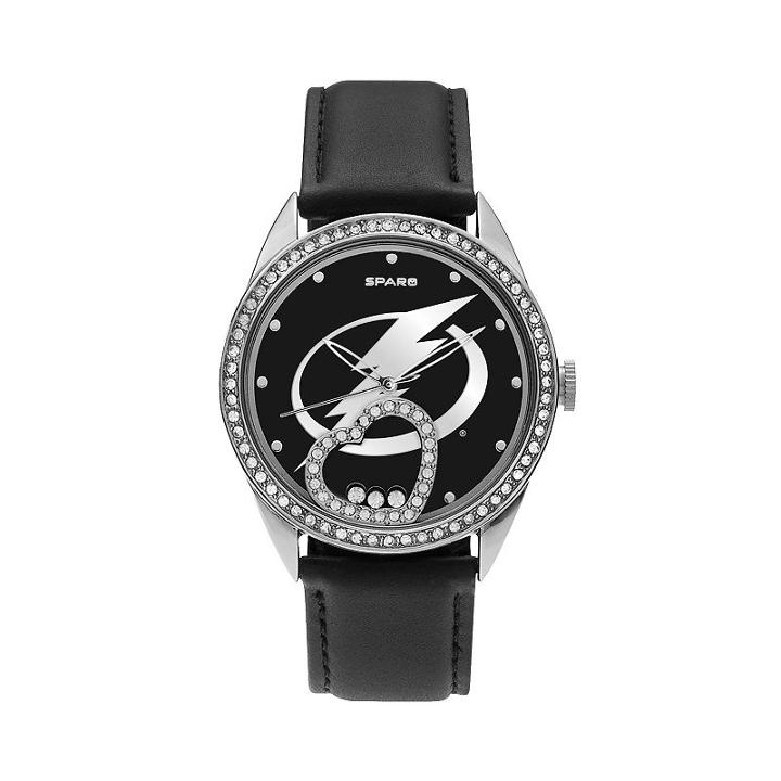 Sparo Women's Beat Tampa Bay Lightning Watch, Black