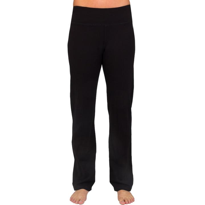 Women's Danskin Wide Waist Bootcut Pants, Size: Medium, Black