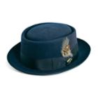 Men's Stacy Adams Wool Felt Rocker Hat, Size: Xl, Blue (navy)