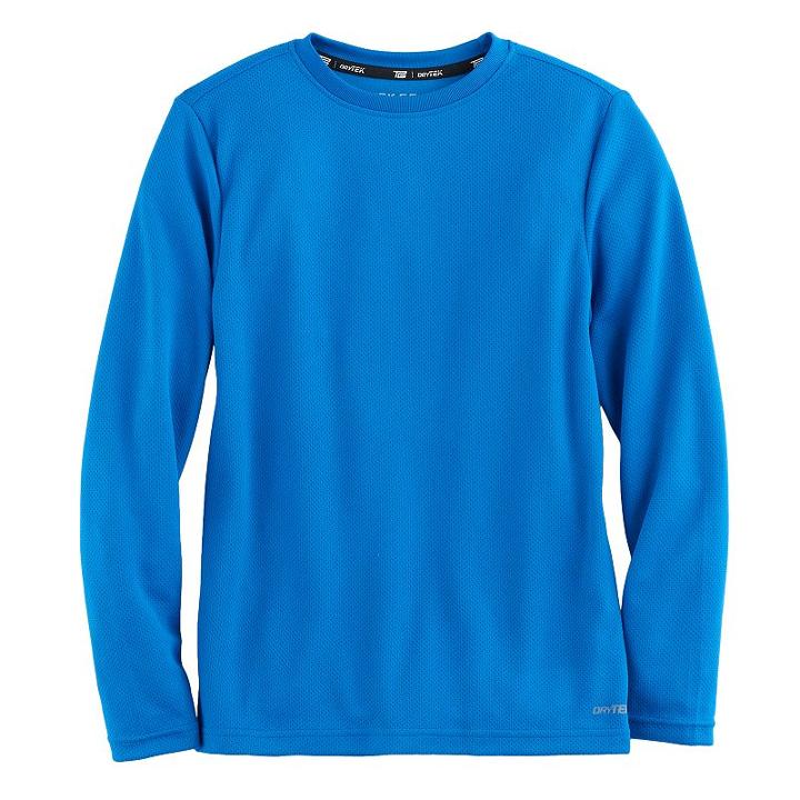 Boys 8-20 Tek Gear Solid Mesh Tee, Size: Medium, Blue