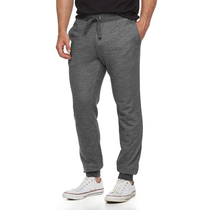 Men's Urban Pipeline Marbled Knit Jogger Pants, Size: Xl, Black