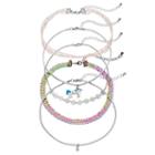 Mudd&reg; Star, Unicorn, Lace & Rainbow Choker Necklace Set, Women's, Silver
