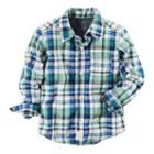Boys 4-8 Carter's Plaid Button-down Pocket Shirt, Boy's, Size: 4, Ovrfl Oth