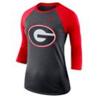 Women's Nike Georgia Bulldogs Baseball Tee, Size: Large, Grey