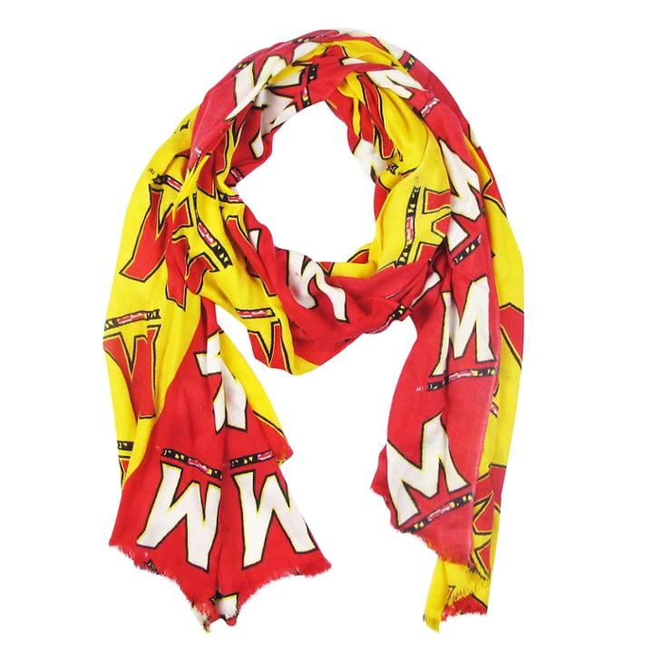 Maryland Terrapins Mvp Scarf, Women's, Multicolor