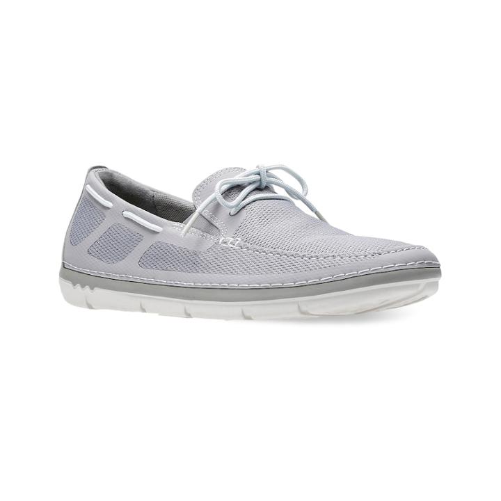 Clarks Step Maro Wave Men's Boat Shoes, Size: Medium (7), Grey