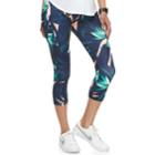 Maternity A:glow Belly Panel Workout Capri Leggings, Women's, Size: M-mat, Dark Blue