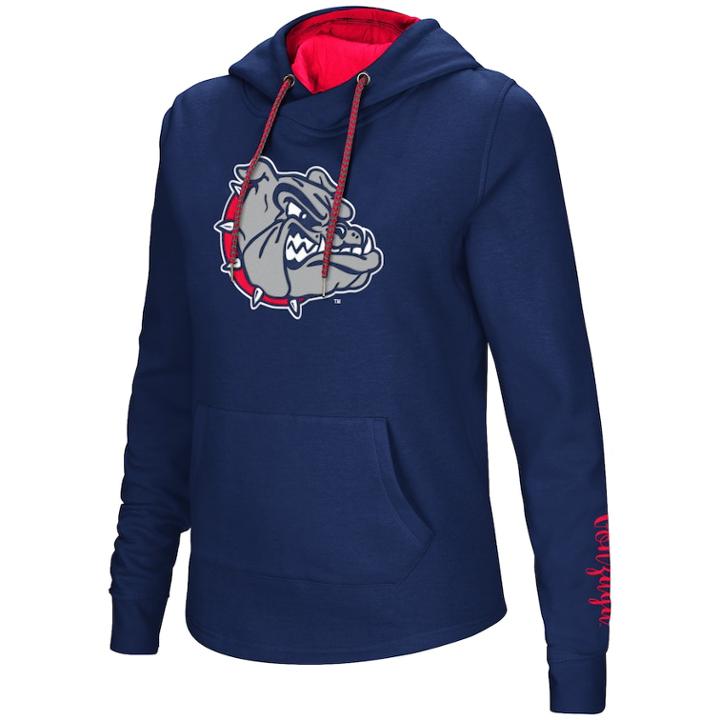 Women's Gonzaga Bulldogs Crossover Hoodie, Size: Xl, Med Blue