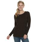 Women's Sonoma Goods For Life&trade; Twist Cable-knit Sweater, Size: Xl, Dark Brown
