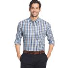 Big & Tall Arrow Hamilton Classic-fit Plaid Poplin Button-down Shirt, Men's, Size: L Tall, Turquoise/blue (turq/aqua)