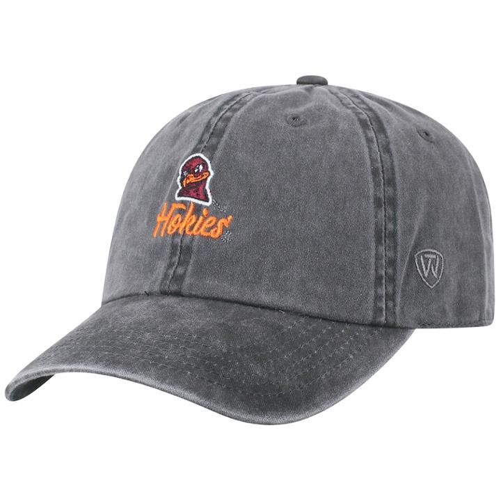Adult Top Of The World Virginia Tech Hokies Local Adjustable Cap, Men's, Grey (charcoal)