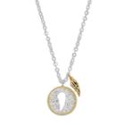 Silver Expressions By Larocks Two Tone Crystal Wing Pendant Necklace, Women's, Grey