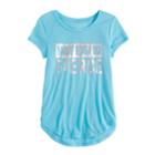 Girls 7-16 So&reg; Performance Graphic Tee, Size: 14, Turquoise/blue (turq/aqua)