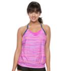 Women's Free Country Bust Enhancer 2-in-1 Tankini Top, Size: Small, Med Red