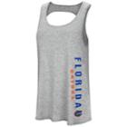 Women's Colosseum Florida Gators Twisted Back Tank Top, Size: Large, Grey (charcoal)