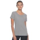 Women's Nike Dry Training Short Sleeve Tee, Size: Large, Grey (charcoal)