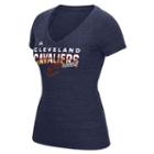 Women's Adidas Cleveland Cavaliers Horizon Lines Tee, Size: Large, Blue (navy)