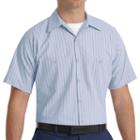 Big & Tall Red Kap Classic-fit Striped Button-down Work Shirt, Men's, Size: 5xb, Multicolor