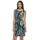 Petite Dana Buchman Twist-front Dress, Women's, Size: M Petite, Med Green
