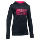 Girls 7-16 Under Armour Favorite Fleece Wordmark Hoodie, Size: Large, Black