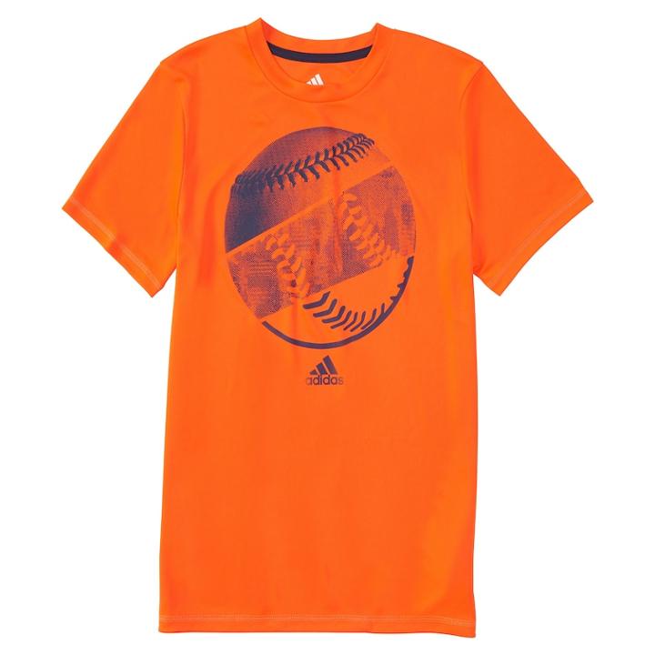 Boys 4-7x Adidas Hacked Sport Ball Graphic Tee, Size: 5, Brt Red
