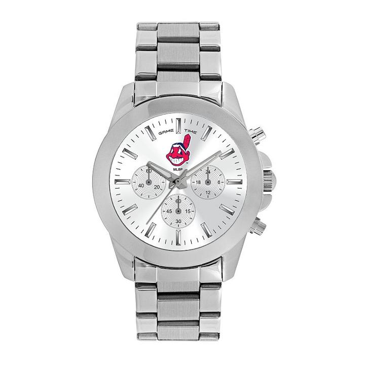 Women's Game Time Cleveland Indians Knockout Watch, Silver