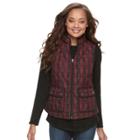 Petite Croft & Barrow&reg; Quilted Vest, Women's, Size: Xl Petite, Med Red