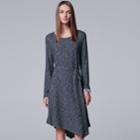 Women's Simply Vera Vera Wang Asymmetrical Shift Dress, Size: Xs, Dark Grey