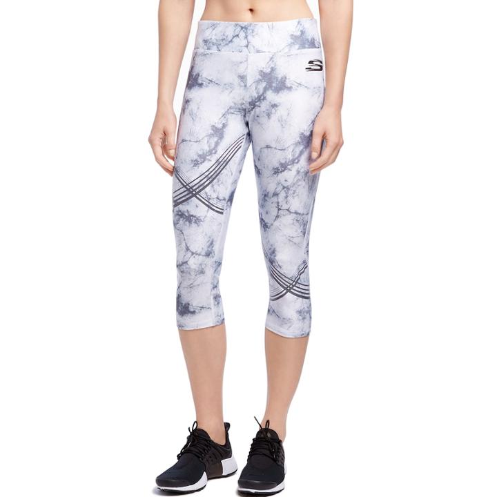 Women's Skechers Mineral Capri Leggings, Size: Xl, Natural