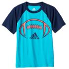 Boys 4-7x Adidas Climalite Colorblock Raglan Sport Tee, Boy's, Size: 5, Turquoise/blue (turq/aqua)