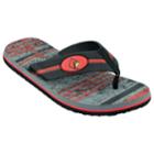 Men's Louisville Cardinals Striped Flip Flop Sandals, Size: Xl, Black