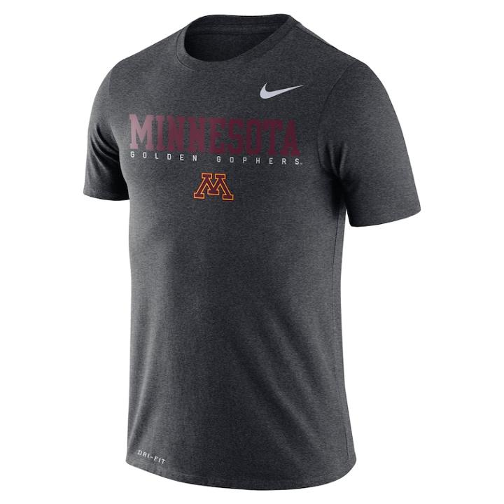 Men's Nike Minnesota Golden Gophers Facility Tee, Size: Small, Char