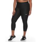 Plus Size Nike Power Training Capri Leggings, Women's, Size: 2xl, Grey (charcoal)