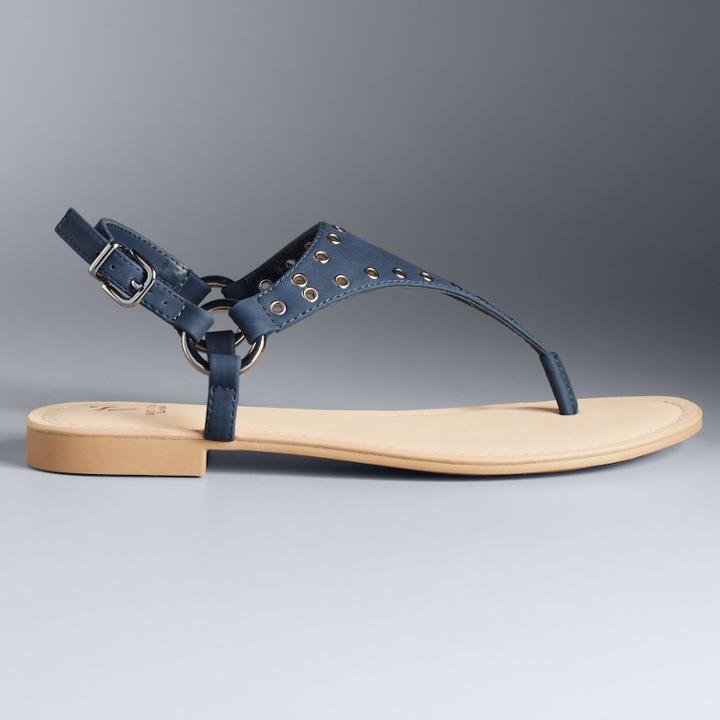 Simply Vera Vera Wang Fireworks Women's Sandals, Size: 8, Blue