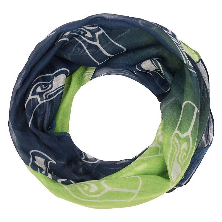 Women's Forever Collectibles Seattle Seahawks Gradient Infinity Scarf, Multicolor
