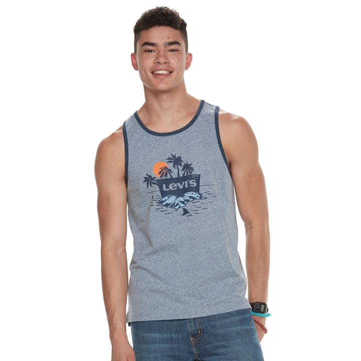 Men's Levi's Babel Tank, Size: Large, Med Blue