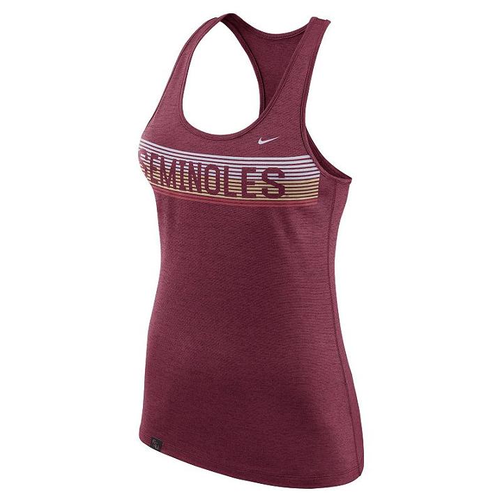 Women's Nike Florida State Seminoles Dri-fit Touch Tank Top, Size: Large, Red