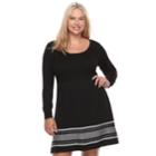 Juniors' Plus Size Cloud Chaser Ribbed Sweater Dress, Teens, Size: 3xl, Oxford