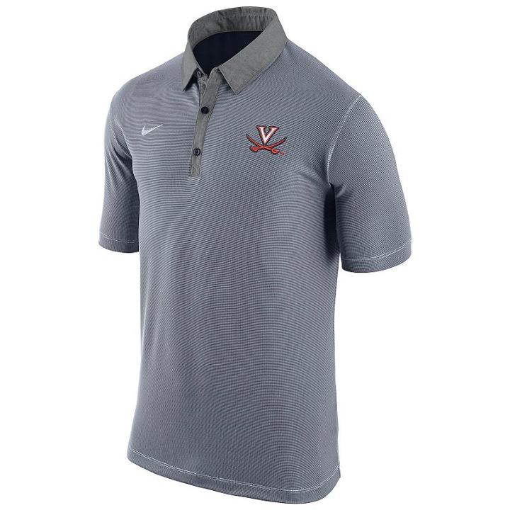 Men's Nike Virginia Cavaliers Microstripe Dri-fit Polo, Size: Medium, Multicolor