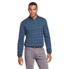 Men's Van Heusen Flex Classic-fit Windowpane Polo, Size: Xl, Turquoise/blue (turq/aqua)