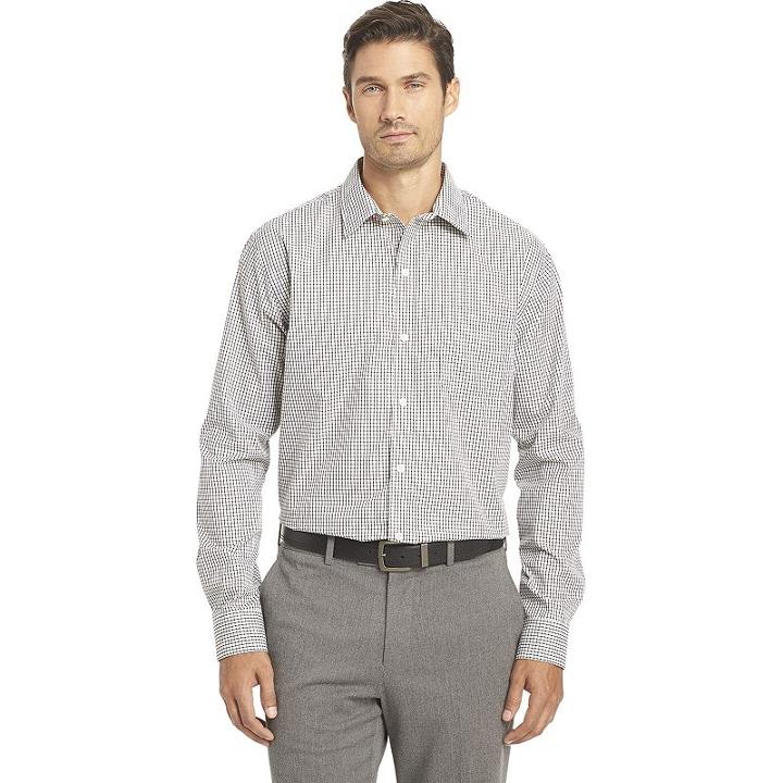Big & Tall Van Heusen Traveler Classic-fit Stretch No-iron Button-down Shirt, Men's, Size: Xl Tall, White Oth