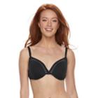 Women's Apt. 9&reg; Bust Enhancer Push-up Triangle Bikini Top, Size: Small, Black