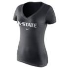 Women's Nike Kansas State Wildcats Wordmark Tee, Size: Xxl, Black