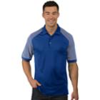 Men's Antigua Engage Regular-fit Colorblock Performance Golf Polo, Size: Large, Dark Blue