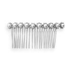 Crystal Allure Faux-pearl Flower Hair Comb, Women's, White